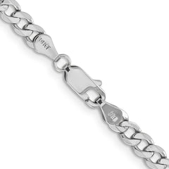 14K White Gold 20 inch 4.5mm Flat Figaro with Lobster Clasp Chain 14K White Gold 20 inch 4.5mm Flat Figaro with Lobster Clasp Chain