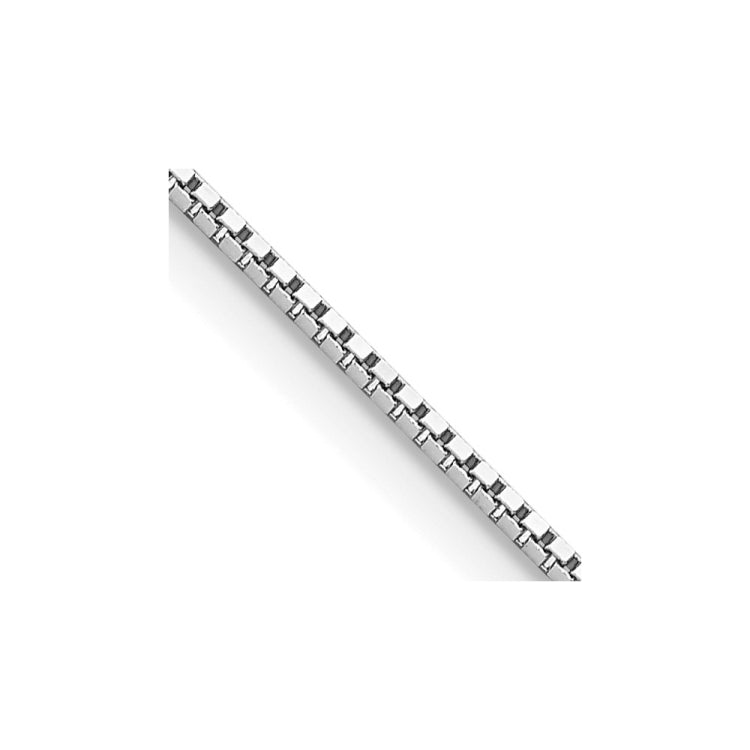 14K White Gold 20 inch .95mm Box with Lobster Clasp Chain 14K White Gold 20 inch .95mm Box with Lobster Clasp Chain