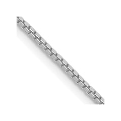 14K White Gold 18 inch 1.1mm Box with Lobster Clasp Chain 14K White Gold 18 inch 1.1mm Box with Lobster Clasp Chain