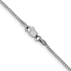 14K White Gold 18 inch 1.1mm Box with Lobster Clasp Chain 14K White Gold 18 inch 1.1mm Box with Lobster Clasp Chain