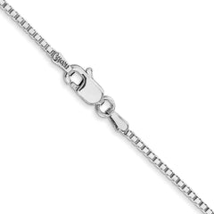 14K White Gold 18 inch 1.4mm Box with Lobster Clasp Chain 14K White Gold 18 inch 1.4mm Box with Lobster Clasp Chain