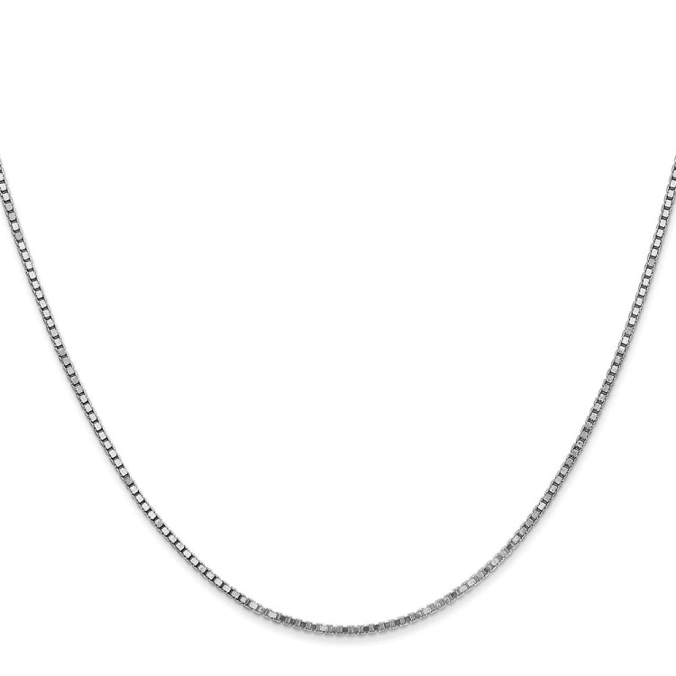14K White Gold 20 inch 1.4mm Box with Lobster Clasp Chain 14K White Gold 20 inch 1.4mm Box with Lobster Clasp Chain
