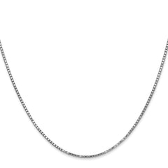 14K White Gold 20 inch 1.4mm Box with Lobster Clasp Chain 14K White Gold 20 inch 1.4mm Box with Lobster Clasp Chain