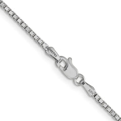 14K White Gold 20 inch 1.5mm Box with Lobster Clasp Chain 14K White Gold 20 inch 1.5mm Box with Lobster Clasp Chain
