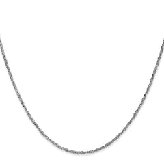 14K  White Gold 20 inch 1.7mm Ropa with Lobster Clasp Chain 14K  White Gold 20 inch 1.7mm Ropa with Lobster Clasp Chain