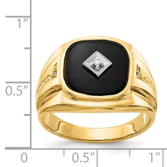 14k AA Diamond & Onyx Men's Ring 14k AA Diamond & Onyx Men's Ring