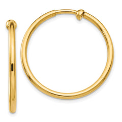 14K Non-Pierced Hoop Earrings 14K Non-Pierced Hoop Earrings