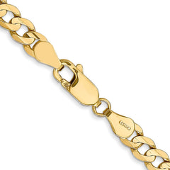 14K 22 inch 4.5mm Open Concave Curb with Lobster Clasp Chain 14K 22 inch 4.5mm Open Concave Curb with Lobster Clasp Chain