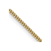 14K 18 inch 1.4mm Curb with Spring Ring Clasp Pendant Chain