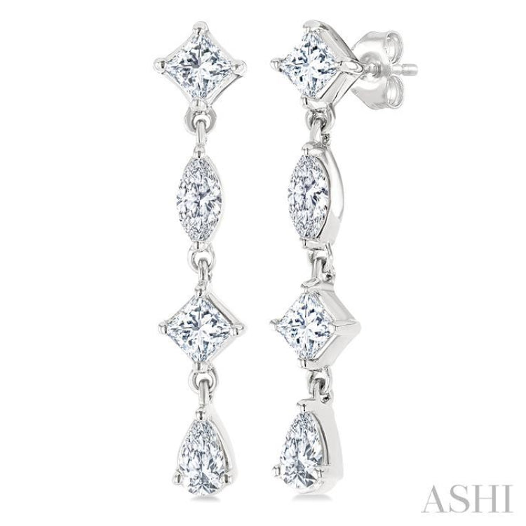 .50CTTWDM MIXED SHAPE LONG ER WG 14K-G* .50CTTWDM MIXED SHAPE LONG ER WG 14K-G*