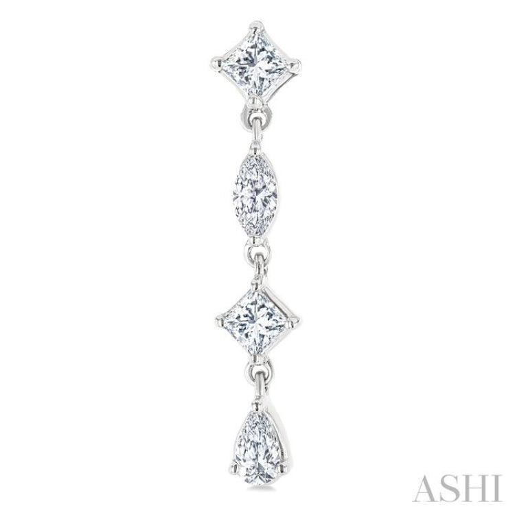 .50CTTWDM MIXED SHAPE LONG ER WG 14K-G* .50CTTWDM MIXED SHAPE LONG ER WG 14K-G*
