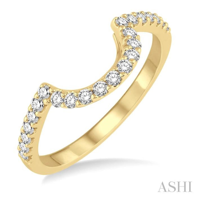1/3 Ctw Round Cut Diamond Wedding Band in 14K Yellow Gold 1/3 Ctw Round Cut Diamond Wedding Band in 14K Yellow Gold