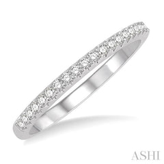 1/5 ctw Round Cut Diamond Wedding Band in 14K White Gold 1/5 ctw Round Cut Diamond Wedding Band in 14K White Gold