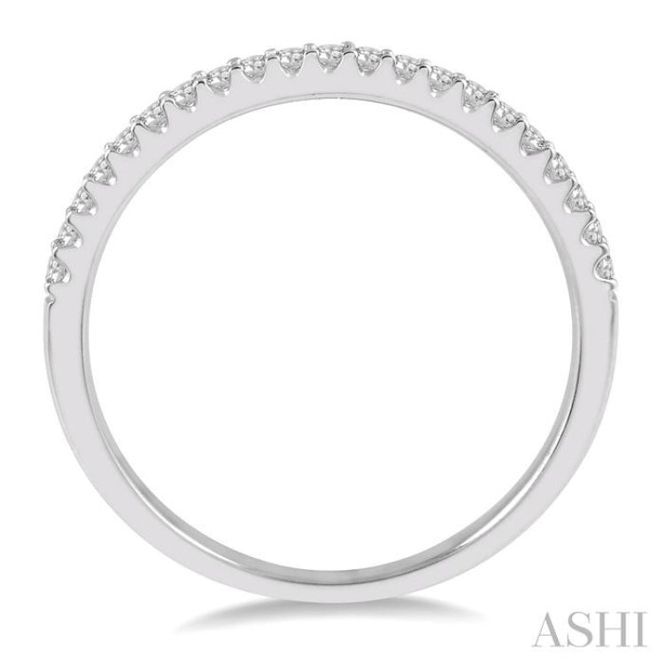 1/5 ctw Round Cut Diamond Wedding Band in 14K White Gold 1/5 ctw Round Cut Diamond Wedding Band in 14K White Gold