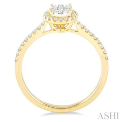 1/3 ctw Round Shape Diamond Lovebright Ring in 14K Yellow and White Gold 1/3 ctw Round Shape Diamond Lovebright Ring in 14K Yellow and White Gold
