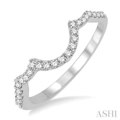 1/5 Ctw Round Cut Diamond Wedding Band in 14K White Gold 1/5 Ctw Round Cut Diamond Wedding Band in 14K White Gold