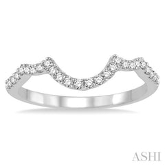 1/5 Ctw Round Cut Diamond Wedding Band in 14K White Gold 1/5 Ctw Round Cut Diamond Wedding Band in 14K White Gold