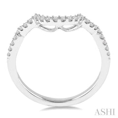 1/5 Ctw Round Cut Diamond Wedding Band in 14K White Gold 1/5 Ctw Round Cut Diamond Wedding Band in 14K White Gold