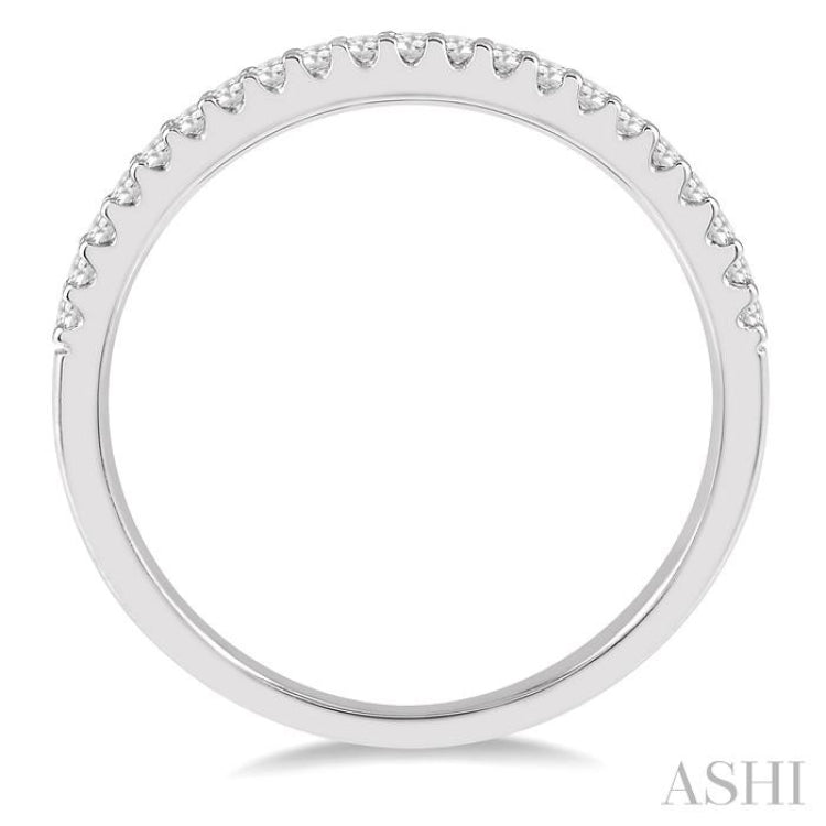 1/5 ctw Round Cut Diamond Wedding Band in 14K White Gold 1/5 ctw Round Cut Diamond Wedding Band in 14K White Gold