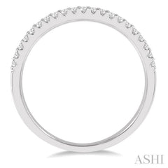 1/5 ctw Round Cut Diamond Wedding Band in 14K White Gold 1/5 ctw Round Cut Diamond Wedding Band in 14K White Gold