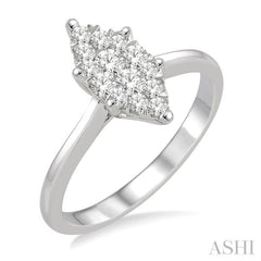 1/3 ctw Marquise Shape Diamond Lovebright Ring in 14K White Gold 1/3 ctw Marquise Shape Diamond Lovebright Ring in 14K White Gold