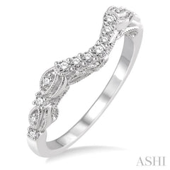 1/5 Ctw Round Cut Diamond Wedding Band in 14K White Gold 1/5 Ctw Round Cut Diamond Wedding Band in 14K White Gold