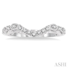 1/5 Ctw Round Cut Diamond Wedding Band in 14K White Gold 1/5 Ctw Round Cut Diamond Wedding Band in 14K White Gold