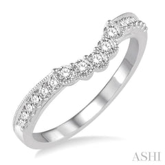 1/3 ctw Round Cut Diamond Wedding Band in 14K White Gold 1/3 ctw Round Cut Diamond Wedding Band in 14K White Gold