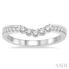 1/3 ctw Round Cut Diamond Wedding Band in 14K White Gold 1/3 ctw Round Cut Diamond Wedding Band in 14K White Gold
