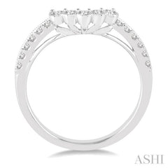 1/3 ctw Round Cut Diamond Wedding Band in 14K White Gold 1/3 ctw Round Cut Diamond Wedding Band in 14K White Gold