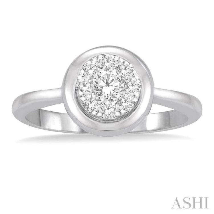1/3 ctw Round Diamond Lovebright Ring in 14K White Gold 1/3 ctw Round Diamond Lovebright Ring in 14K White Gold