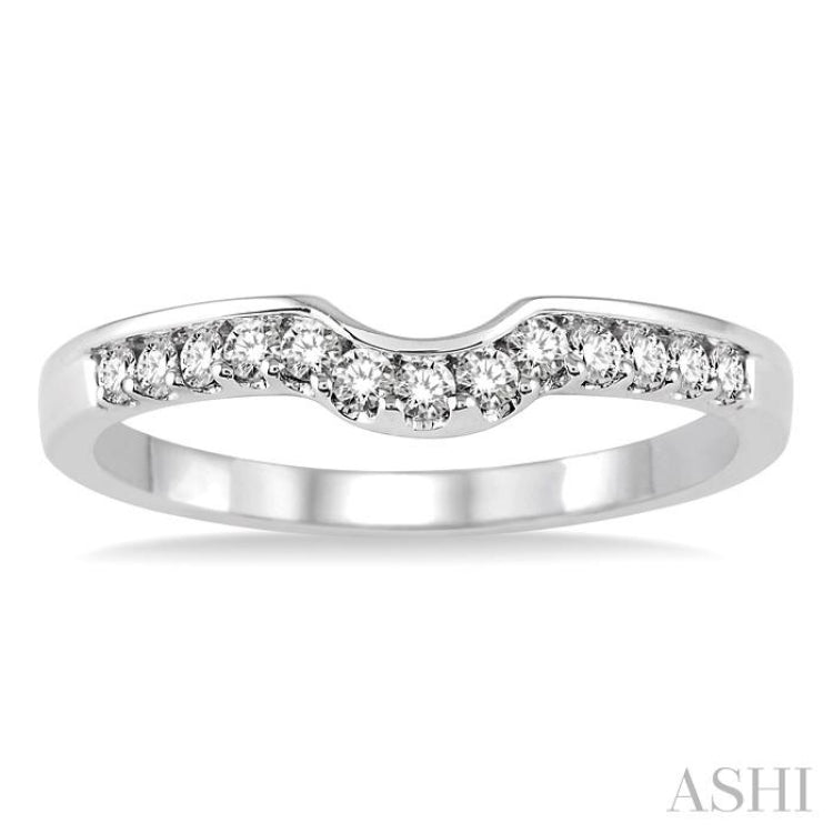 1/4 Ctw Round Cut Diamond Wedding Band in 14K White Gold 1/4 Ctw Round Cut Diamond Wedding Band in 14K White Gold