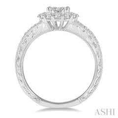 5/8 Ctw Diamond Lovebright Engagement Ring in 14K White Gold 5/8 Ctw Diamond Lovebright Engagement Ring in 14K White Gold