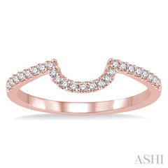 1/5 ctw Round Cut Diamond Wedding Band in 14K Rose Gold 1/5 ctw Round Cut Diamond Wedding Band in 14K Rose Gold