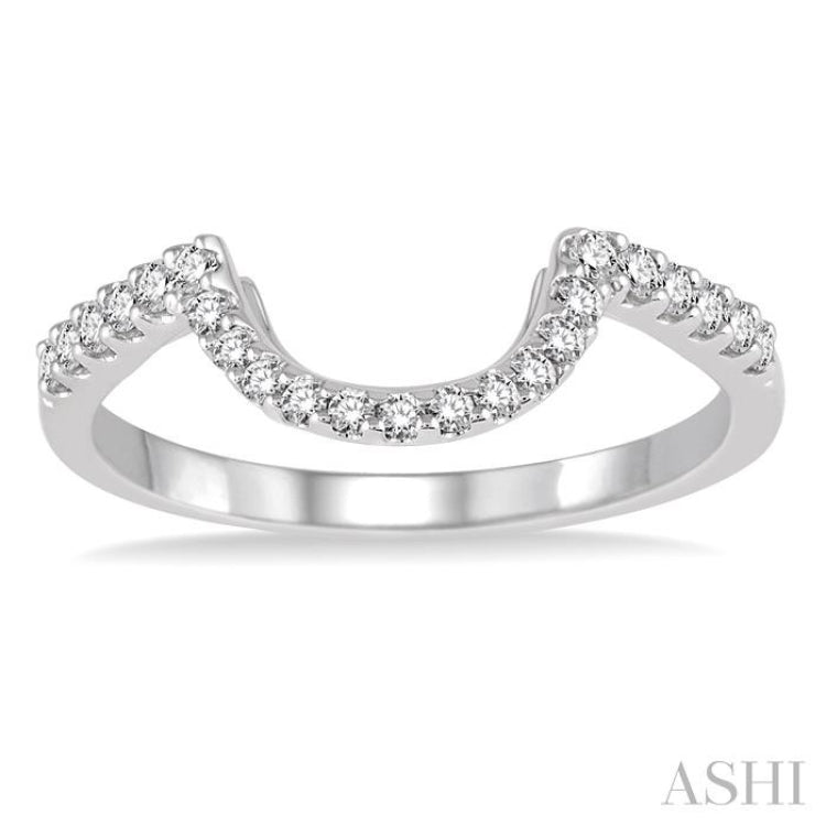1/4 Ctw Round Cut Diamond Wedding Band in 14K White Gold 1/4 Ctw Round Cut Diamond Wedding Band in 14K White Gold