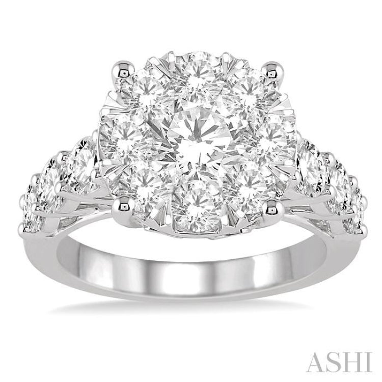 2 ctw Round Diamond Lovebright Ring in 18K White Gold 2 ctw Round Diamond Lovebright Ring in 18K White Gold