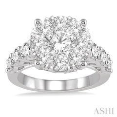 2 ctw Round Diamond Lovebright Ring in 18K White Gold 2 ctw Round Diamond Lovebright Ring in 18K White Gold