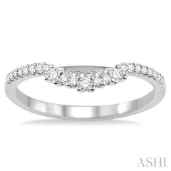 1/5 Ctw Round Cut Diamond Wedding Band in 14K White Gold 1/5 Ctw Round Cut Diamond Wedding Band in 14K White Gold