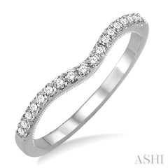 1/4 ctw Round Cut Diamond Wedding Band in 14K White Gold 1/4 ctw Round Cut Diamond Wedding Band in 14K White Gold