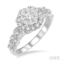 3/4 ctw Diamond Lovebright Ring in 14K White Gold 3/4 ctw Diamond Lovebright Ring in 14K White Gold
