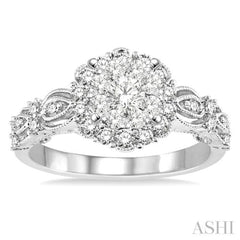3/4 ctw Diamond Lovebright Ring in 14K White Gold 3/4 ctw Diamond Lovebright Ring in 14K White Gold