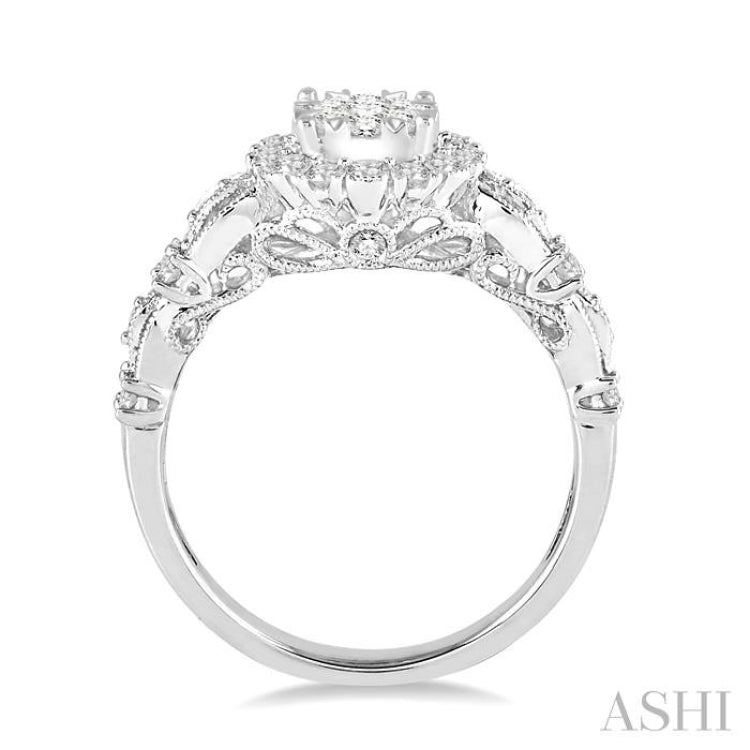 3/4 ctw Diamond Lovebright Ring in 14K White Gold 3/4 ctw Diamond Lovebright Ring in 14K White Gold