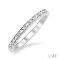 1/6 Ctw Round Cut Diamond Wedding Band in 14K White Gold 1/6 Ctw Round Cut Diamond Wedding Band in 14K White Gold