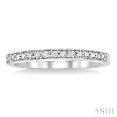 1/6 Ctw Round Cut Diamond Wedding Band in 14K White Gold 1/6 Ctw Round Cut Diamond Wedding Band in 14K White Gold