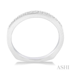 1/6 Ctw Round Cut Diamond Wedding Band in 14K White Gold 1/6 Ctw Round Cut Diamond Wedding Band in 14K White Gold