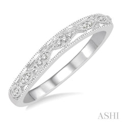 1/20 Ctw Round Cut Diamond Wedding Band in 14K White Gold 1/20 Ctw Round Cut Diamond Wedding Band in 14K White Gold