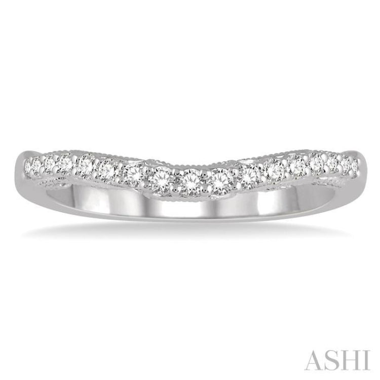 1/3 ctw Round Cut Diamond Wedding Band in 14K White Gold 1/3 ctw Round Cut Diamond Wedding Band in 14K White Gold