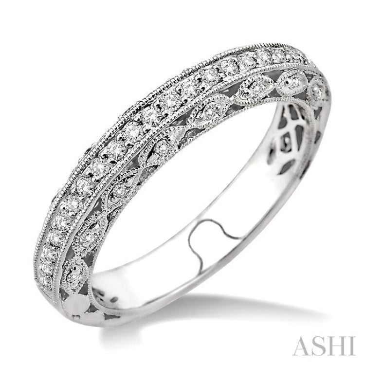 1/4 ctw Diamond Matching Wedding Band in 14K White Gold 1/4 ctw Diamond Matching Wedding Band in 14K White Gold