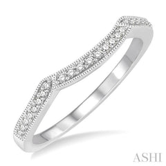 1/6 ctw Round Cut Diamond Wedding Band in 14K White Gold 1/6 ctw Round Cut Diamond Wedding Band in 14K White Gold
