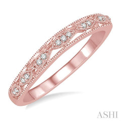 1/20 Ctw Round Cut Diamond Wedding Band in 14K Rose Gold 1/20 Ctw Round Cut Diamond Wedding Band in 14K Rose Gold